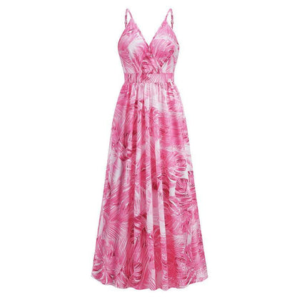 Cheky - Flowers Long Dress Summer Swing Holiday Beach Dress