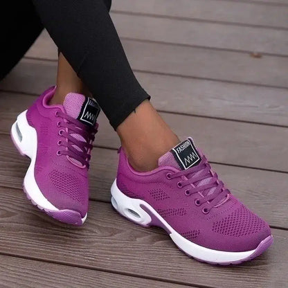 Cheky - Women Running Shoes Breathable Casual Shoes Outdoor Light Weight White Tenis Sports Shoes Casual Walking Sneakers for Wamen