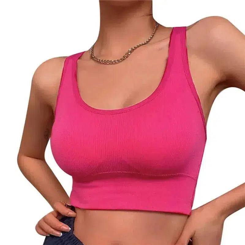 Cheky - Sexy Women Vest Crop Top Sleeveless Vests Beach Women Sports Vest Tops Camisole Party Backless Suspenders Straps Underdress