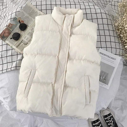 Cheky - Couple Cotton Vest Korean Style Outer Wear Winter Warm