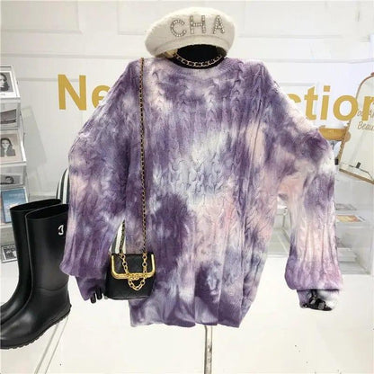 Cheky - High street retro tie-dye sweater women