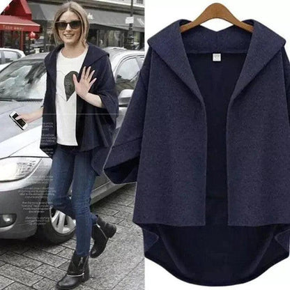 Cheky - Ladies Fashion Woolen Three-quarter Sleeve Jacket