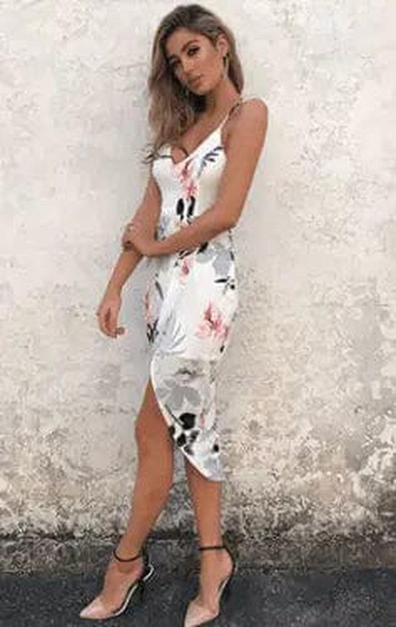 Cheky - Printing Skinny Slip Dress