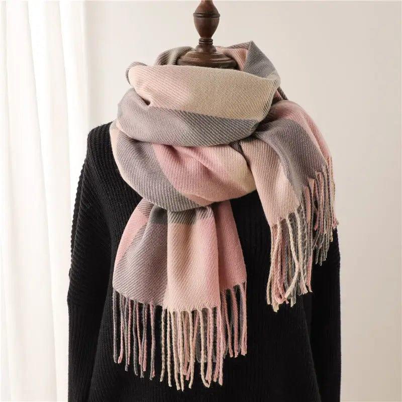 Cheky - Men's And Women's Thickened Warm Plaid Scarves