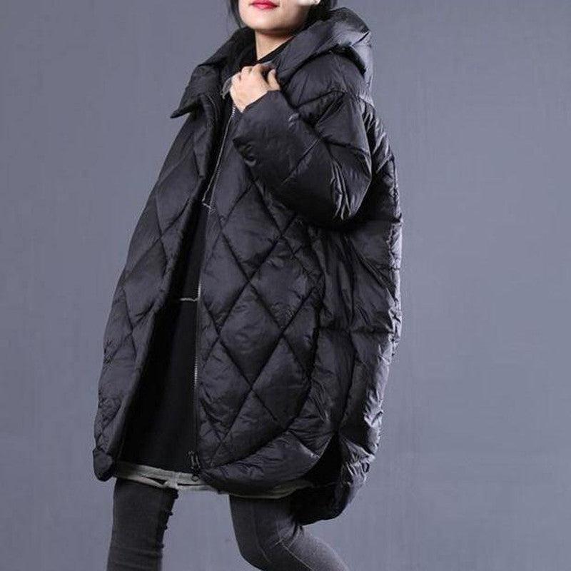 Cheky - Mid-length hooded cotton jacket