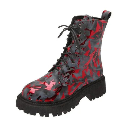 Cheky - Printed Martin boots women