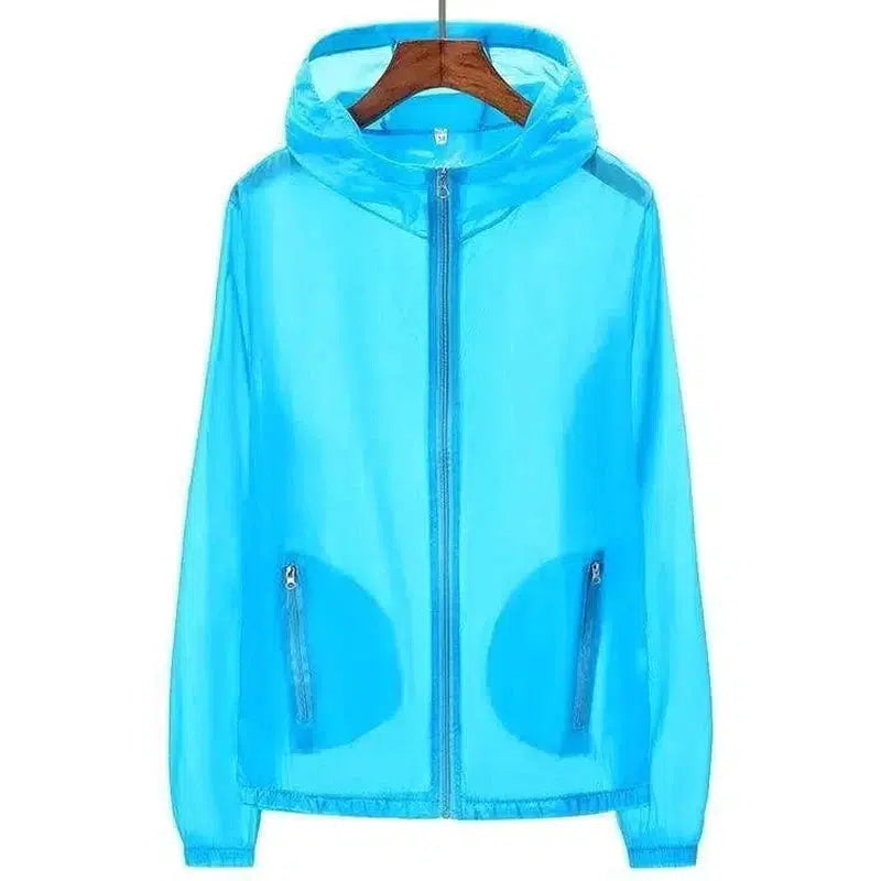 Cheky - Summer Thin Breathable Windbreaker Plus Size Couple Skin