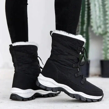 Cheky - Thick Plush Plus Velvet Warm Women Snow Boots