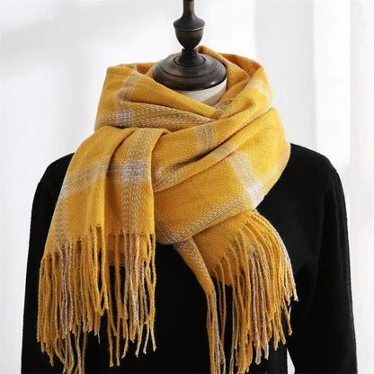 Cheky - Women's Sweet Tassel Shawl Warm Cashmere Scarf